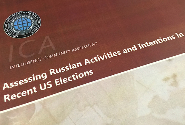 Обложка доклада о вмешательстве российских хакеров в американскую президентскую гонку