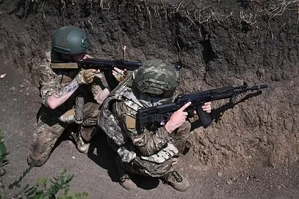 Засада на группу бойцов ВСУ в Красноармейск попала на видео