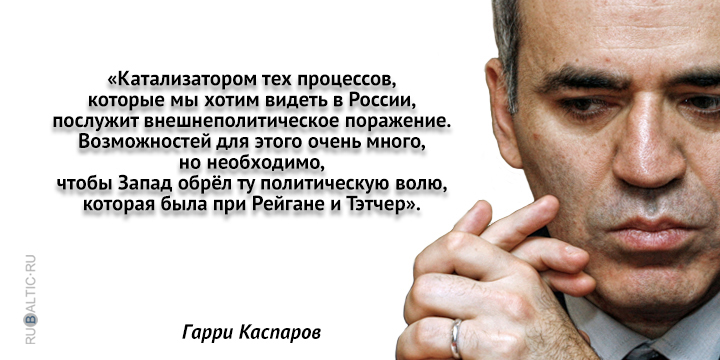 Гарри Каспаров, оппозиционный политик
