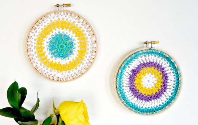 Как связать настенное панно крючком — 5 мастер-классов