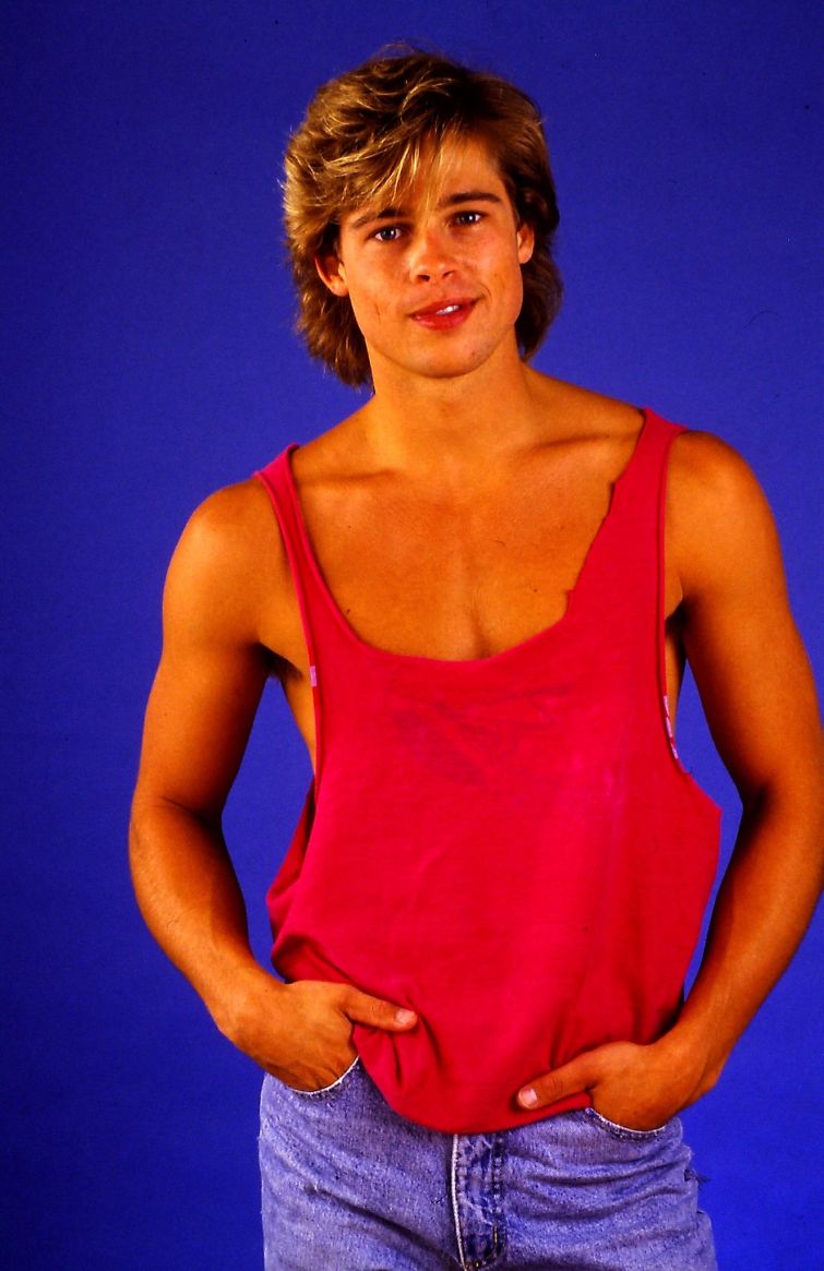 23-летний Брэд Питт, Брэд Питт 1987, Kathy Amerman 1987, brad pitt 1987