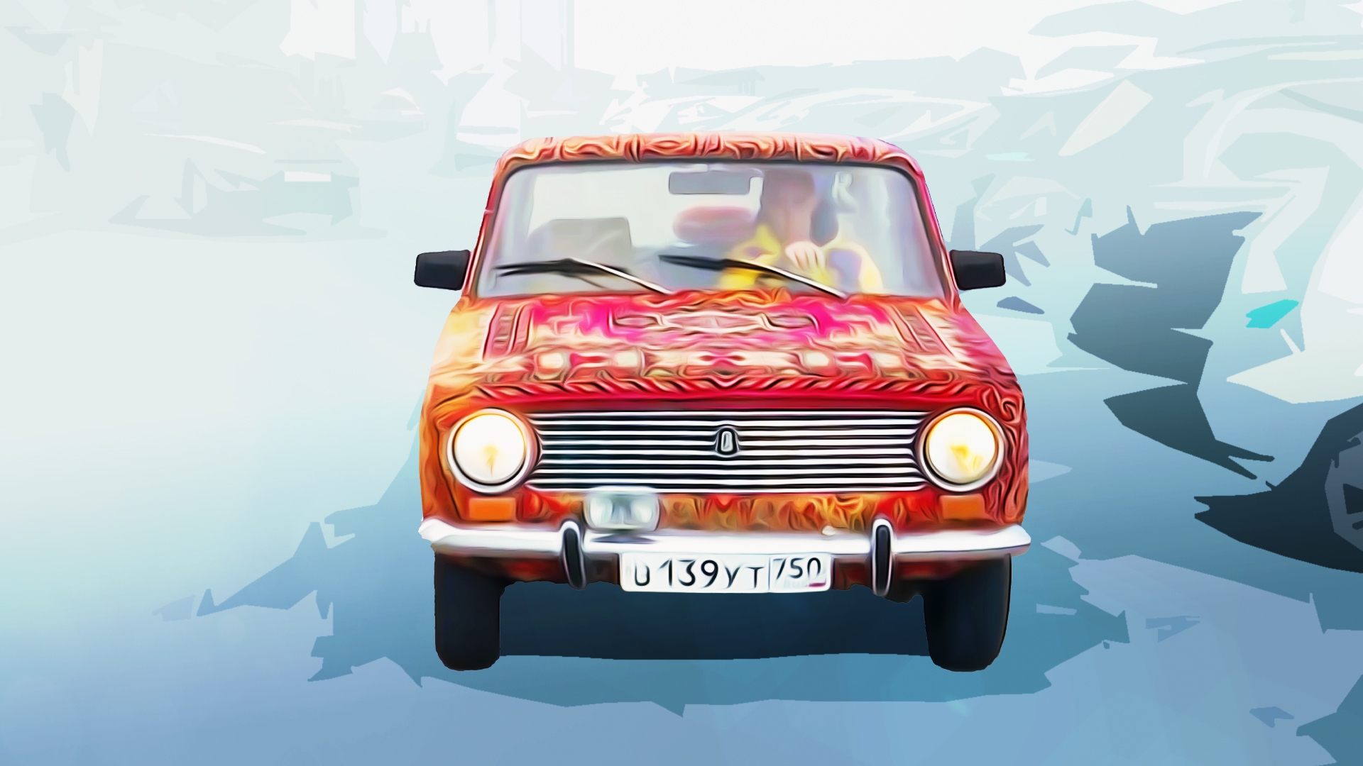 Петербуржец «советизировал» свою машину при помощи ковров