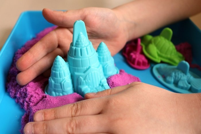 Как сделать кинетический песок кинетический песок,творим с детьми