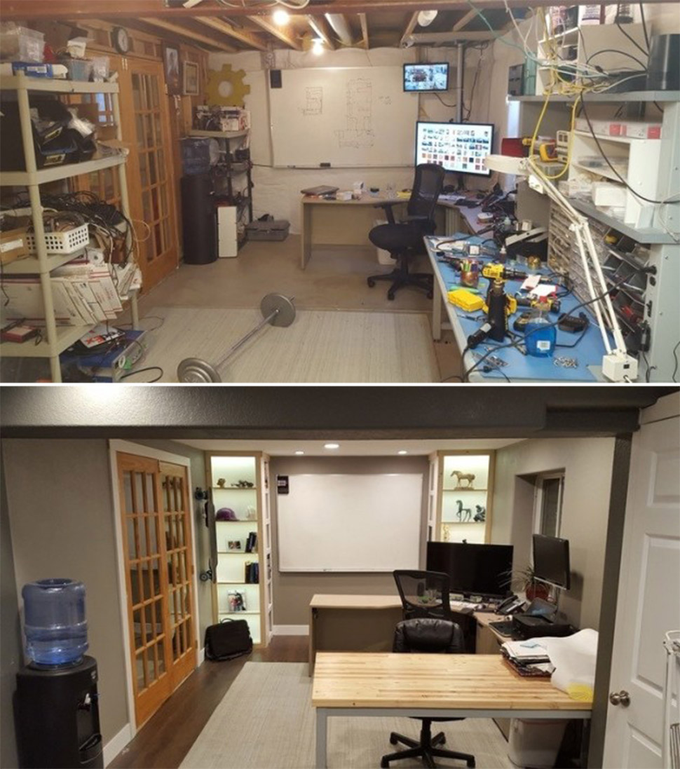 Ремонт офиса до и после