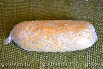 Фотографии рецепта Сырный рулет с творогом и красной рыбы , 02 Сырный рулет с творогом и красной рыбы , Шаг 02