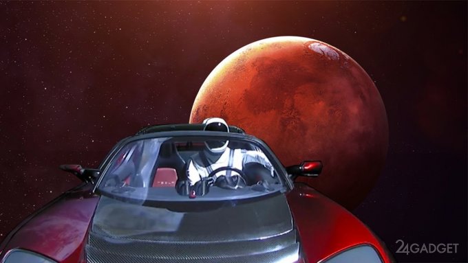 Где сейчас автомобиль Tesla, который запустили в космос пять лет назад tesla,будущее,гаджеты,космос,наука,техника,технологии,электроника