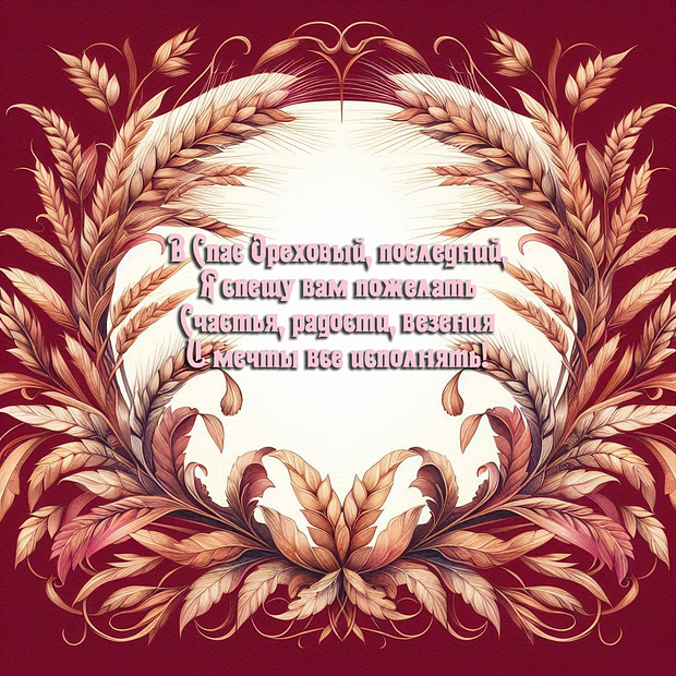 Поздравление в стихах на Ореховый Спас