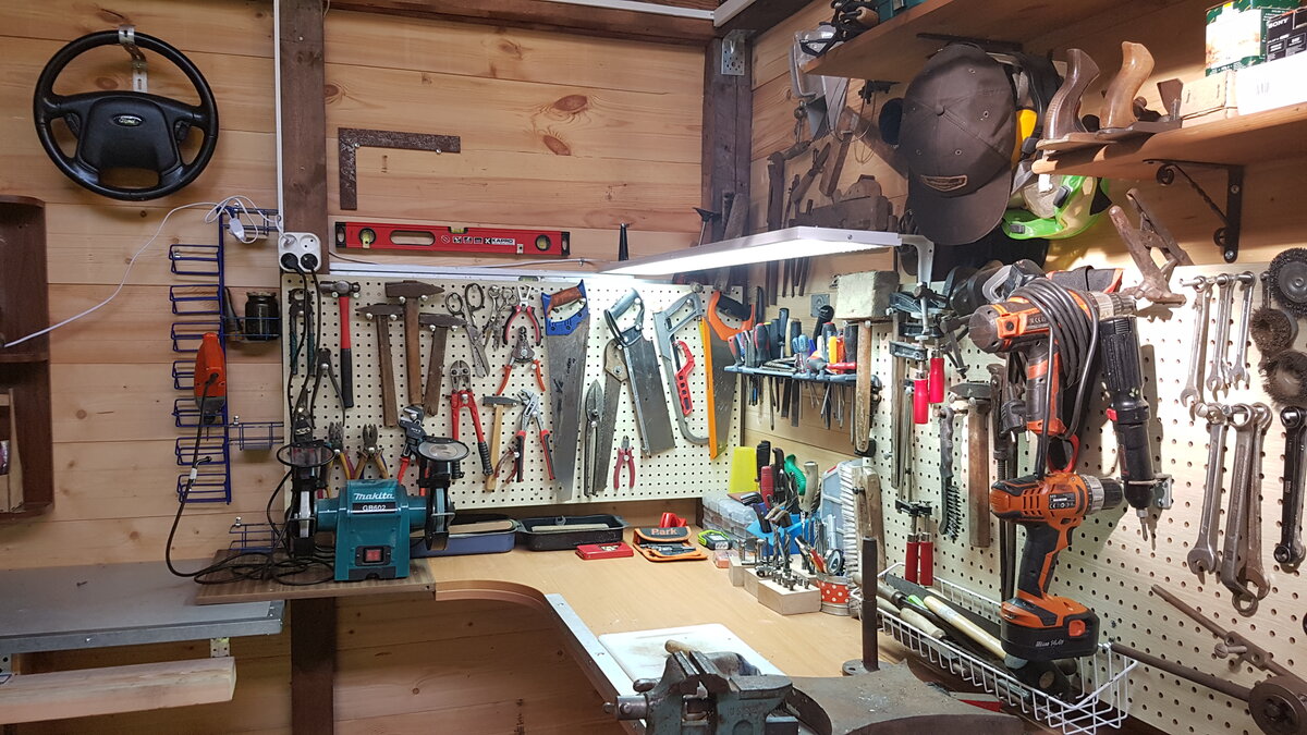 Классная самоделка для хранения инструментов на стене