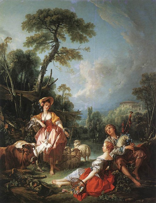 Летняя пастораль. Автор: Francois Boucher.