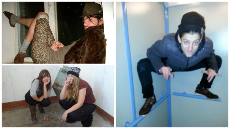 Возвращаясь домой, вы можете встретить их - королей и королев подъездов! быдло, гопники, подъезды, фотографии