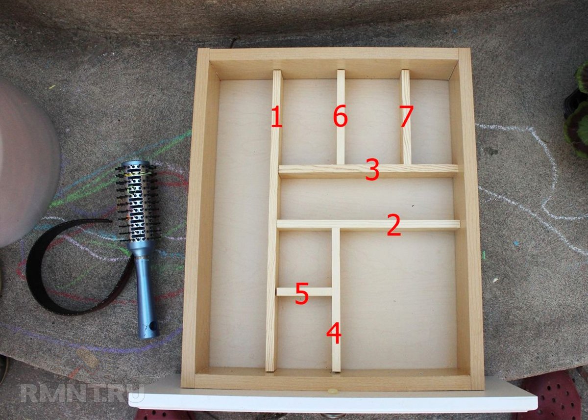 Разделители для ящика своими руками
