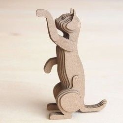 3D котики из картона handmade,идеи для творчества,картон,своими руками,хендмейд