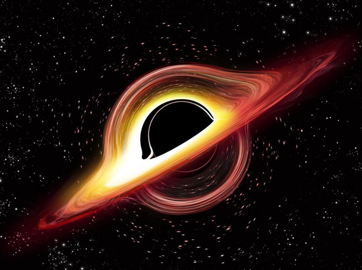 Черная дыра с аккреционным диском. ©  Роен Келли