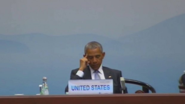 Обама спит на G20