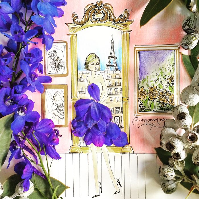 Flower Fashion Illustrations