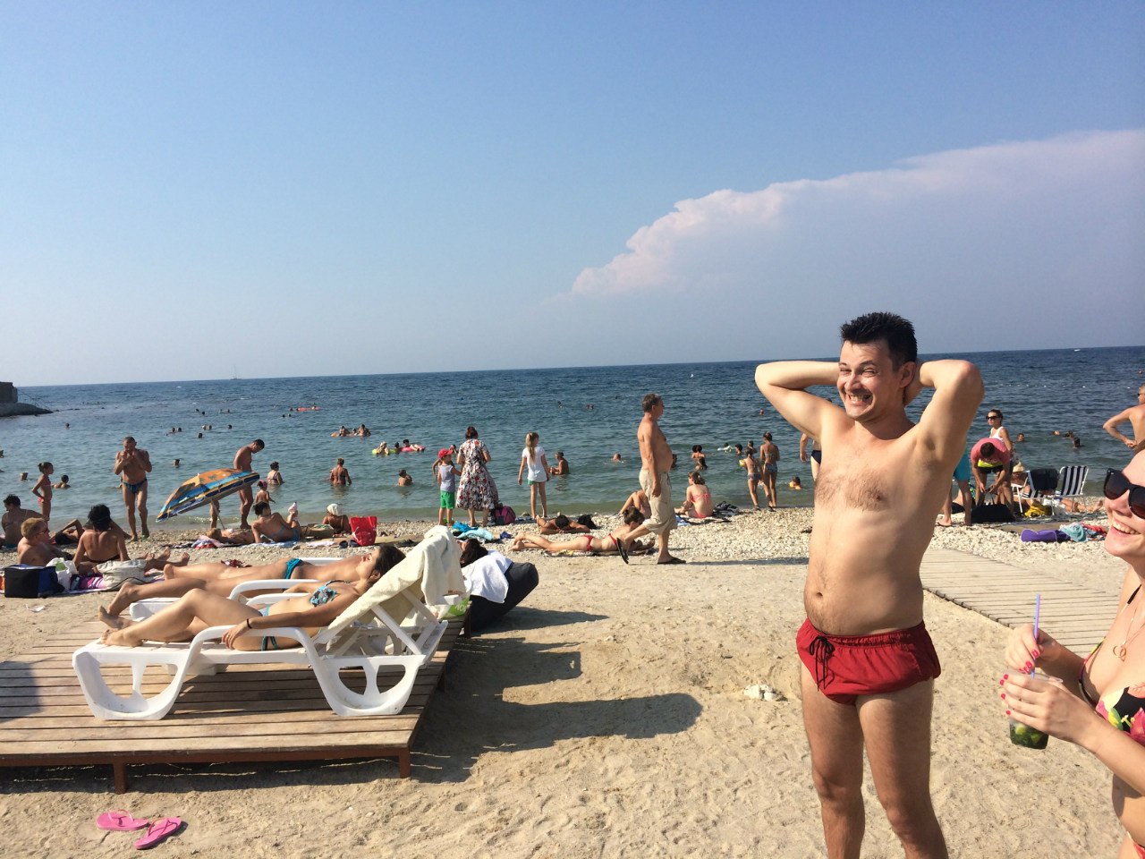 Люди на российских пляжах