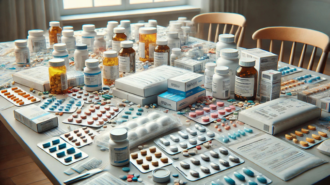 Таблетки / Изображение сгенерировано нейросетью DALL-E / amic.ru