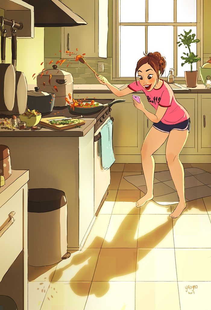 Иллюстрации о том, как здорово жить одному