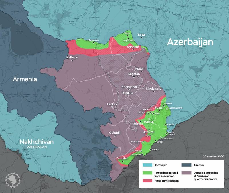 Взятие Зангилана: армия Азербайджана получила возможность выхода к границам Армении на юго-востоке 