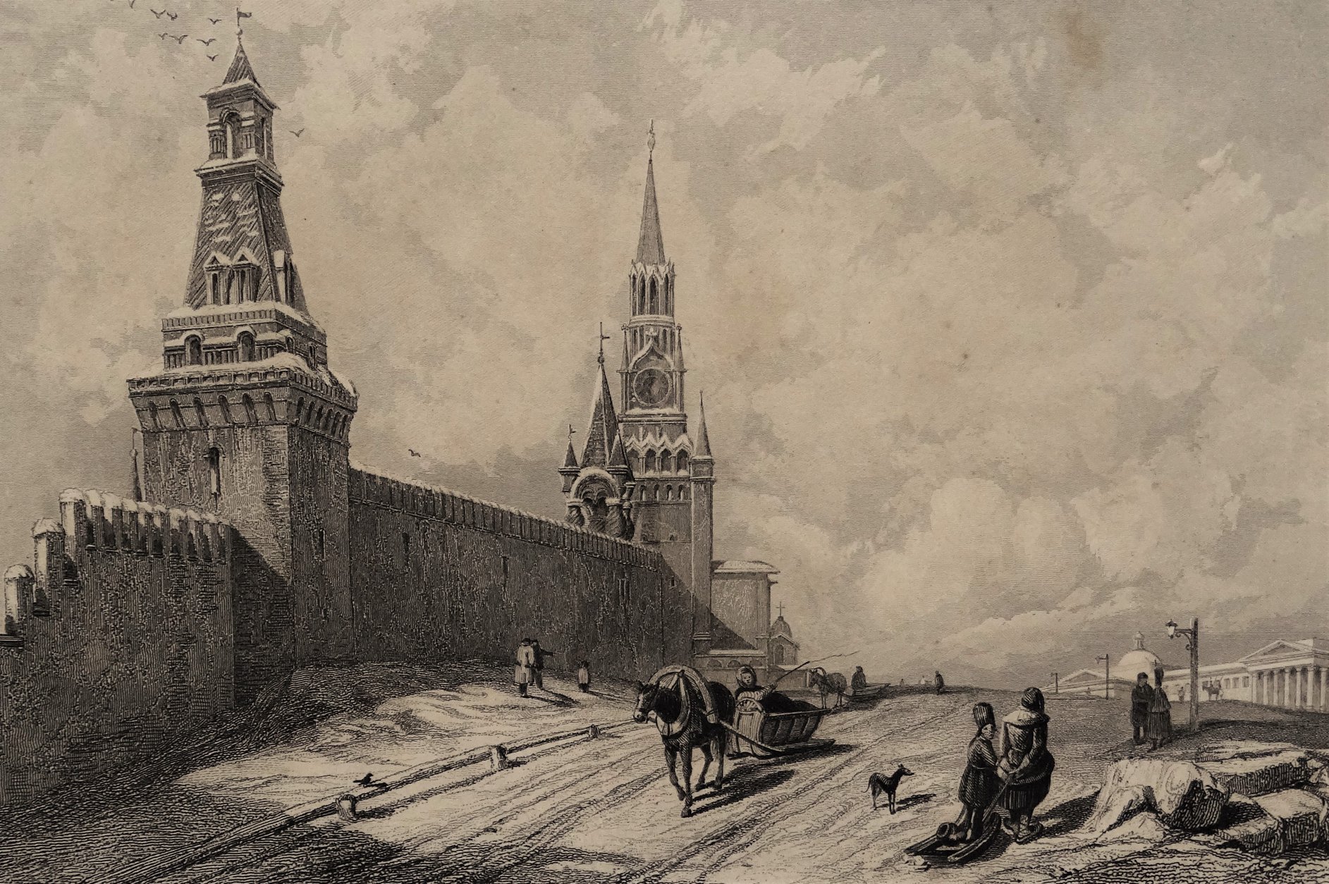 Спасская башня 19 век