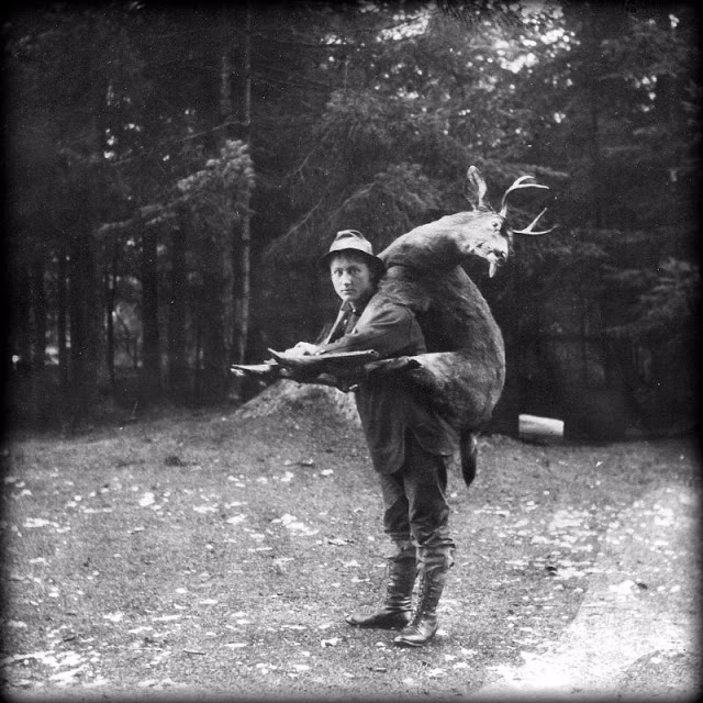 Дружба животных и людей на фотографиях 19 века