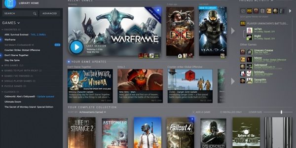 Valve представила редизайн библиотеки Steam Steam