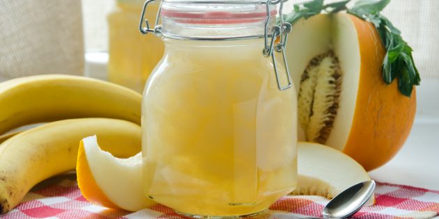 Melon jam with banana