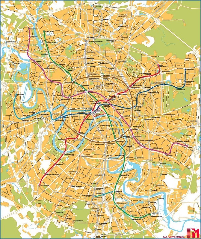 Вот ещё схема линий, наложенная на план города карта, метро, схема