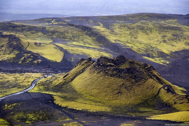 Из первых уст: вулканы Лаки, Исландия здесь, когда, место, можно, вулкана, который, автобус, чтобы, очень, сильный, дождь, постоянно, кратер, такие, капли, которые, месту, условий, цивилизации, принципе