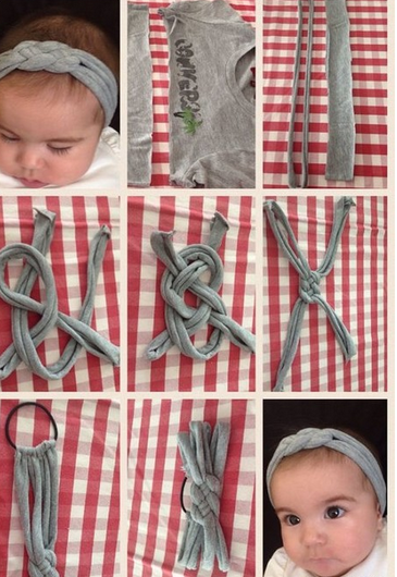 Из старой или ненужной футболки может получиться новый и удобный ободок для волос. handmake,мастер-классы,разное,шитье