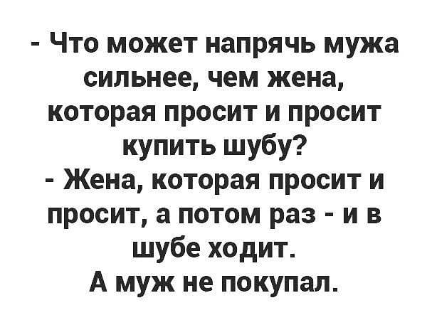 Что жена говорит, когда хочет секса? анекдоты