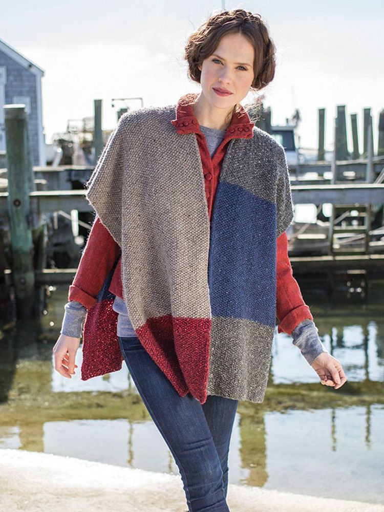 Color-Blocking: искусство многоцветного вязания двухцветное вязание,идеи,одежда,рукоделие,своими руками