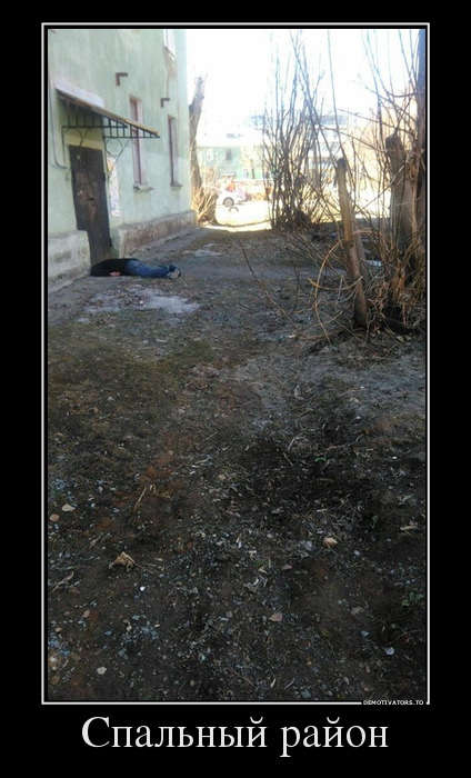 Спальный район демотиватор, юмор