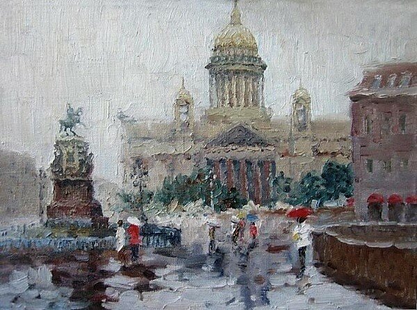 «Дождь на Исаакиевской площади», 2011