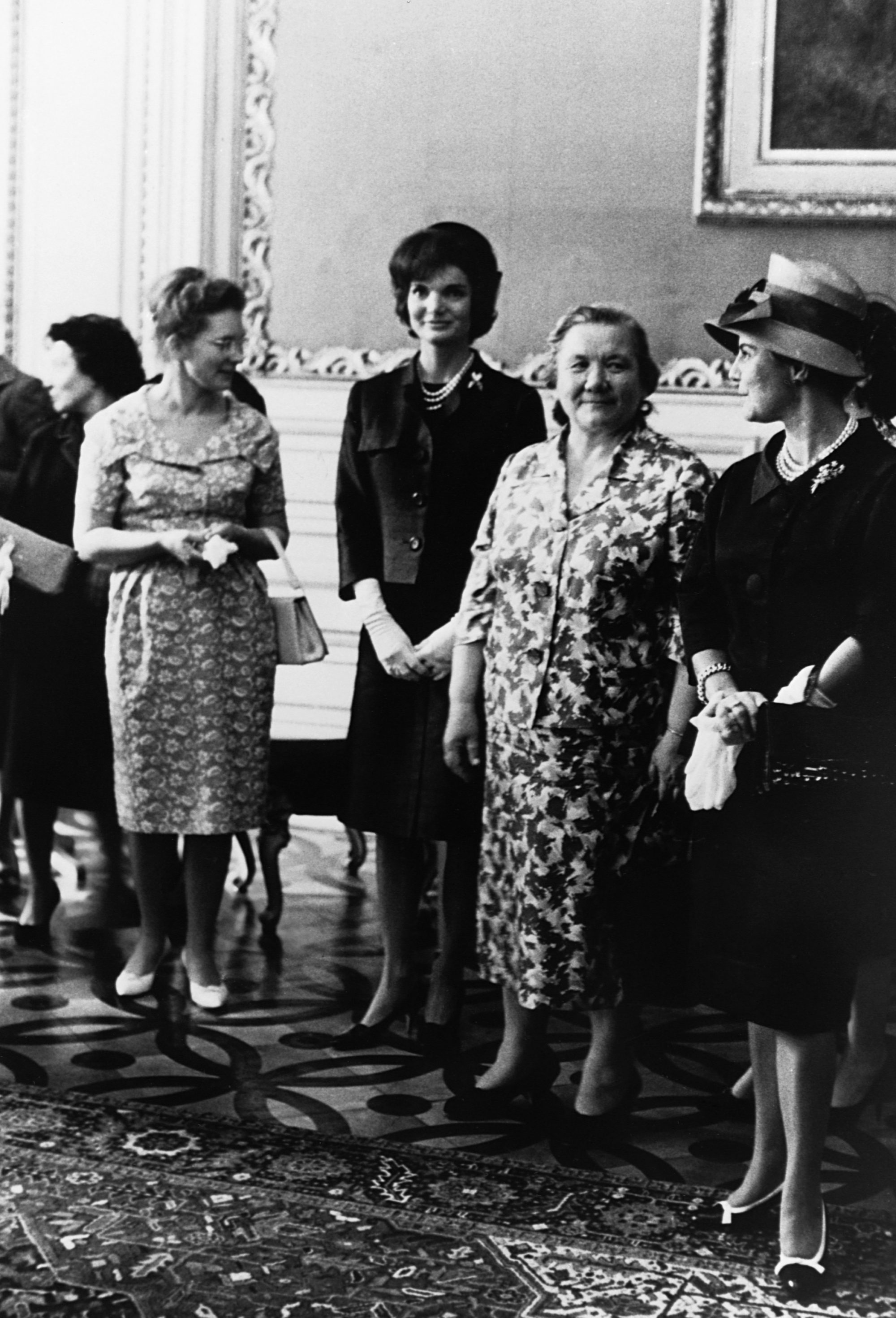 Жаклин Кеннеди и Нина Хрущева на саммите в Вене в июне 1961 года.
