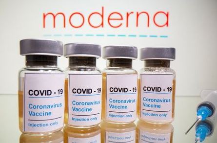 Vials with a sticker reading, 