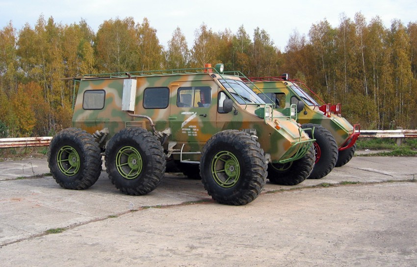 Мощный танк на колёсах: русский вездеход «Лопасня» покорит любое бездорожье