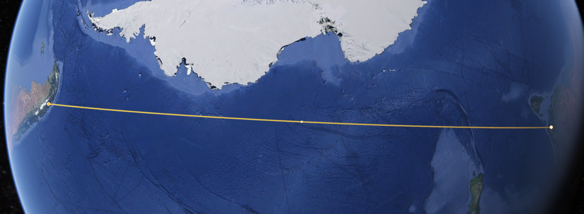 Прямой маршрут между Австралией и Чили