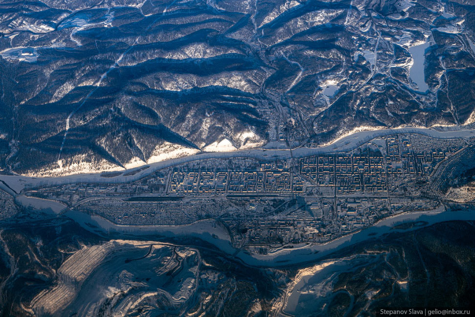 Междуреченск с высоты – город природы и угля города,Путешествия,страны,фото