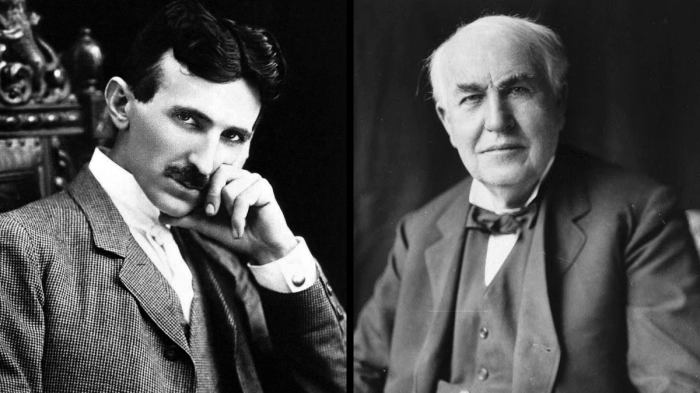 Переменный ток против постоянного, Тесла против Эдисона.