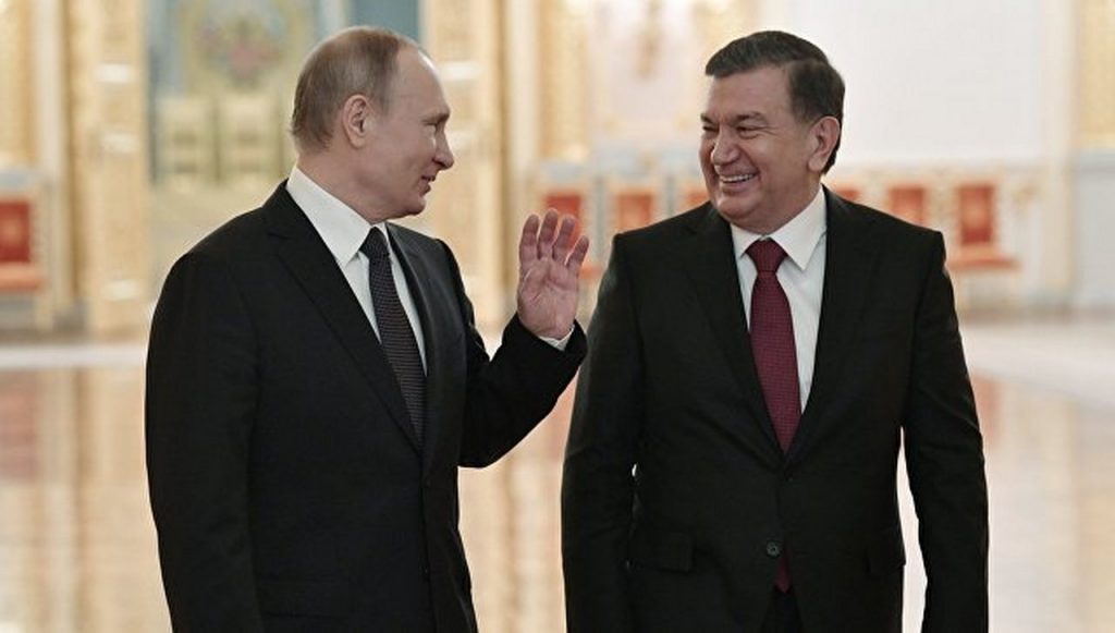 Переговоры Путина и Мирзиеева