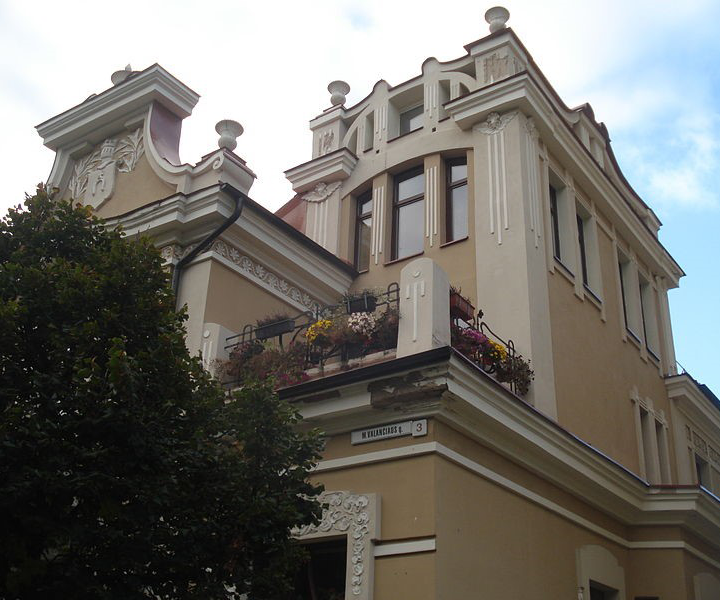  А. Филипович-Дубовик, дом архитектора, 1903 г. Литва, Вильнюс, ул. Мотейя Валанчауса, 3.