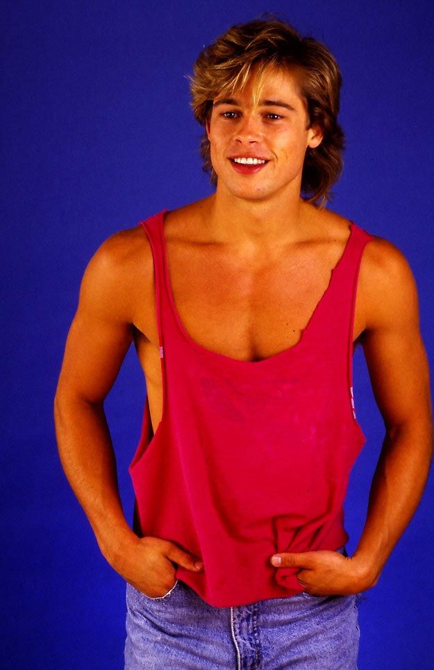 23-летний Брэд Питт, Брэд Питт 1987, Kathy Amerman 1987, brad pitt 1987