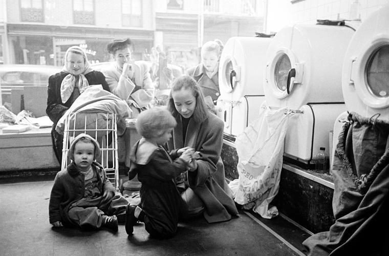 Прачечная в Нью-Йорке, 1948 год прачечные, сша