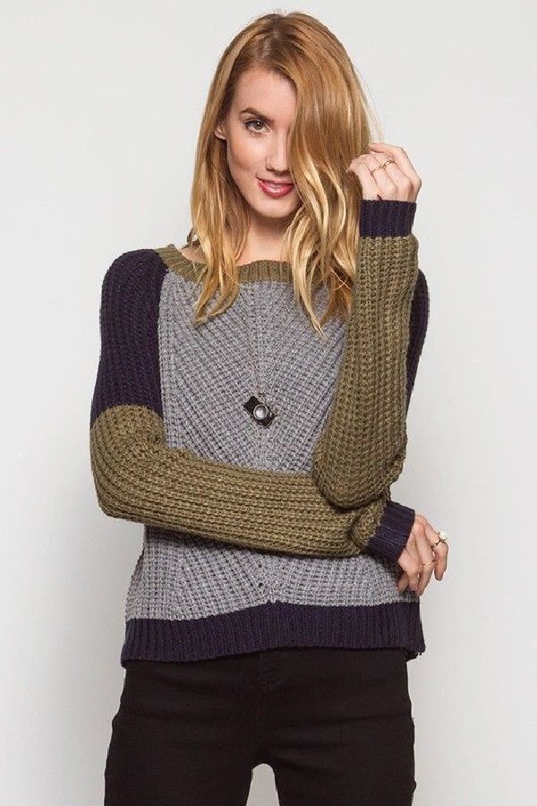 Color-Blocking: искусство многоцветного вязания двухцветное вязание,идеи,одежда,рукоделие,своими руками