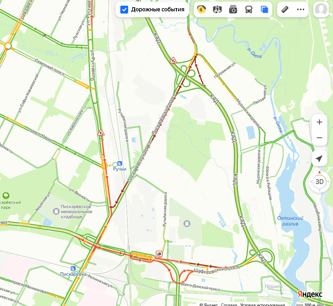 Пискаревский 25 на карте