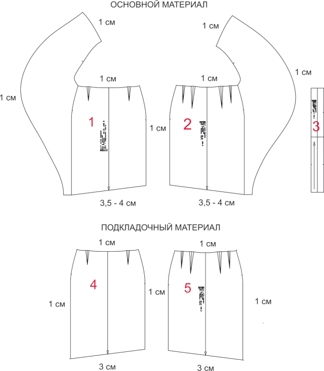 Выкройка юбки с баской рукоделие