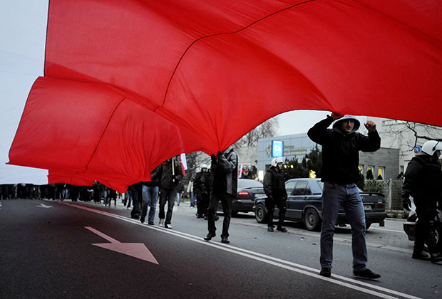 Марш польских правых в Варшаве