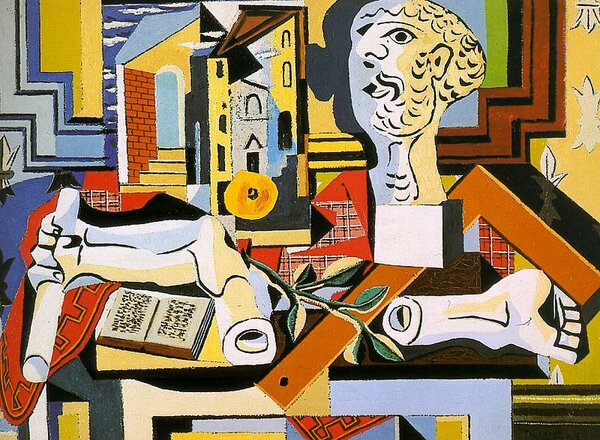 Пабло Пикассо - Студия с гипсовой головой, 1925г