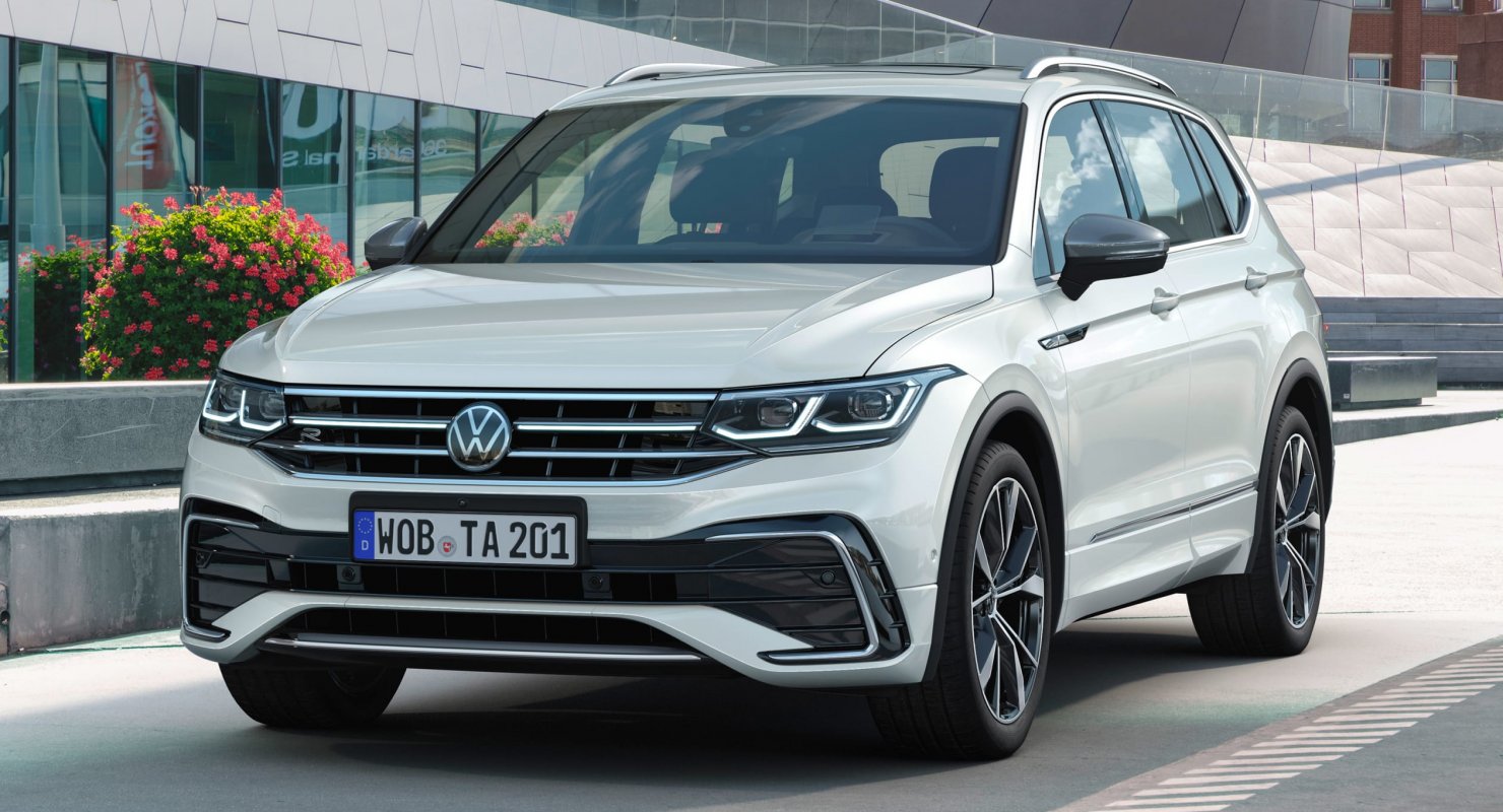 Автобренд Volkswagen представил обновленный кроссовер Tiguan Allspace 2022 года Автомобили